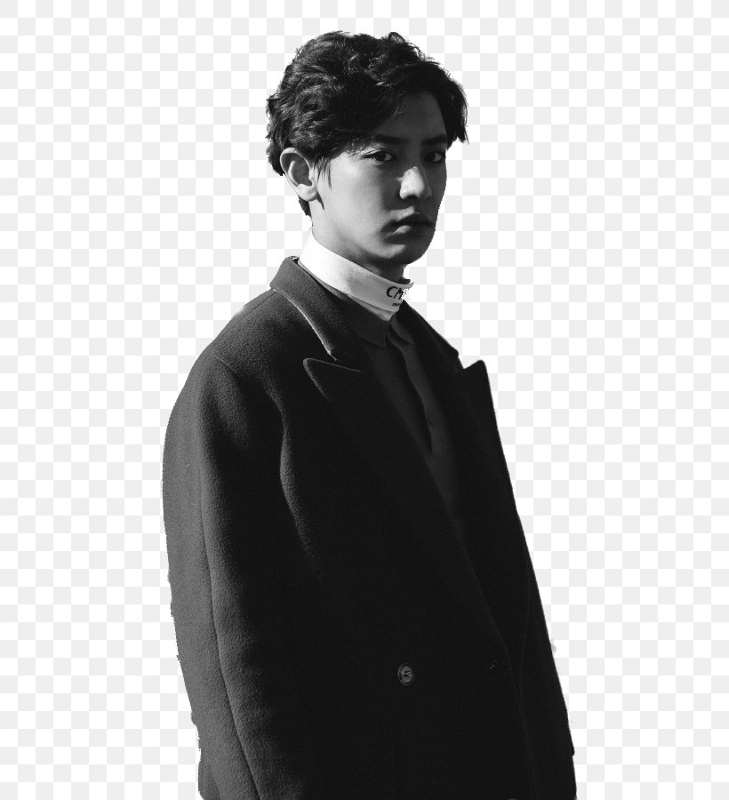 Chanyeol EXODUS Love Me Right- Repackaged Ver. XOXO, PNG, 612x900px, Chanyeol, Art, Black Hair, Blackandwhite, Chinese Language Download Free