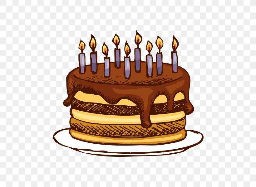 Vector Graphics Birthday Cake Drawing, PNG, 600x600px, Birthday Cake, Baked Goods, Birthday, Cake, Chocolate Download Free