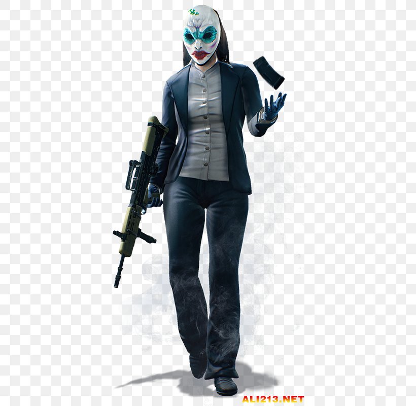 Payday 2 Payday: The Heist Video Game Clover Overkill Software, PNG, 395x800px, Payday 2, Action Figure, Clover, Costume, Downloadable Content Download Free
