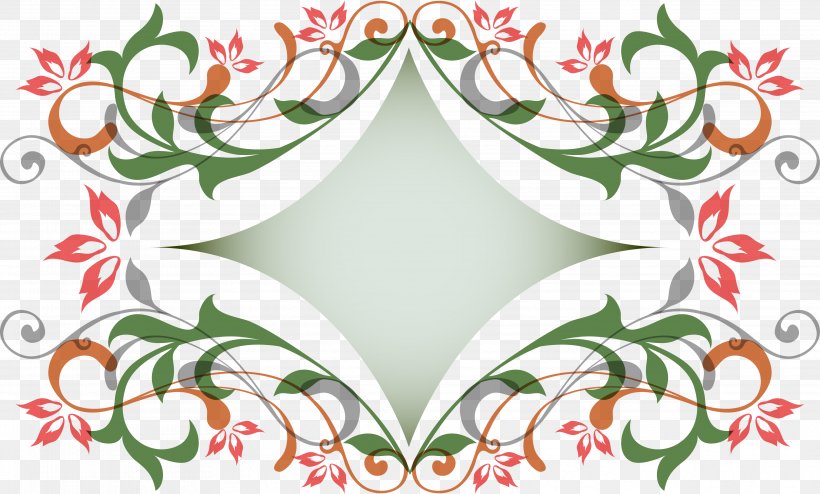Floral Design Euclidean Vector, PNG, 3943x2380px, Floral Design, Border, Branch, Decorative Arts, Flora Download Free