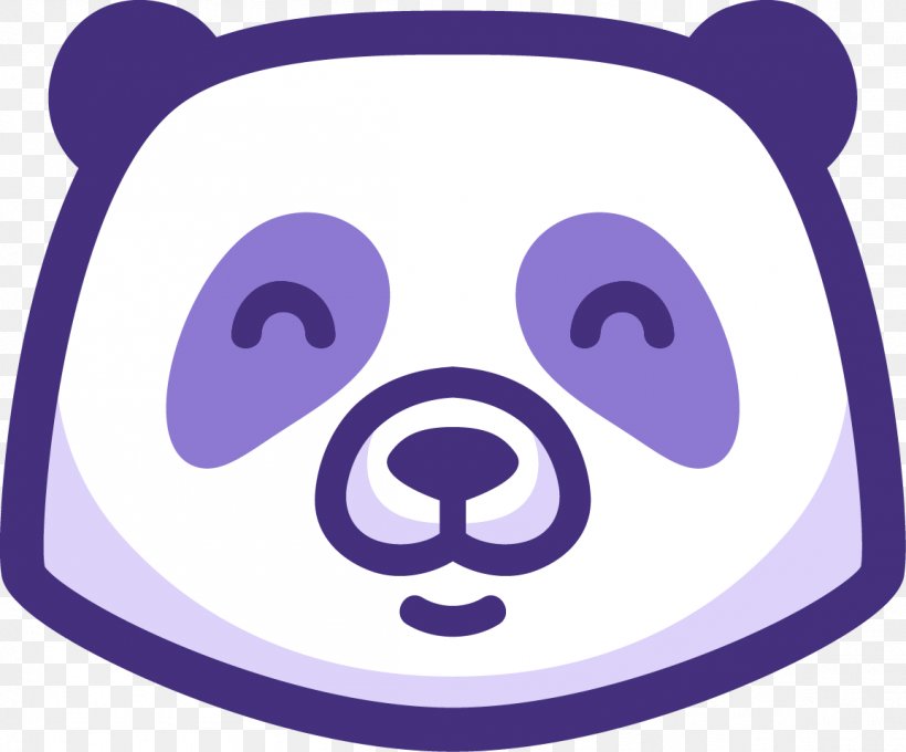 Giant Panda Bear Purple Panda Digital Logo, PNG, 1155x958px, Giant Panda, Area, Avatar, Bear, Cuteness Download Free