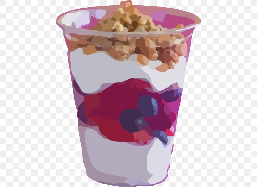 Ice Cream Parfait Frozen Yogurt Fruit Salad Clip Art, PNG, 462x596px, Ice Cream, Cup, Dairy Product, Dessert, Drawing Download Free
