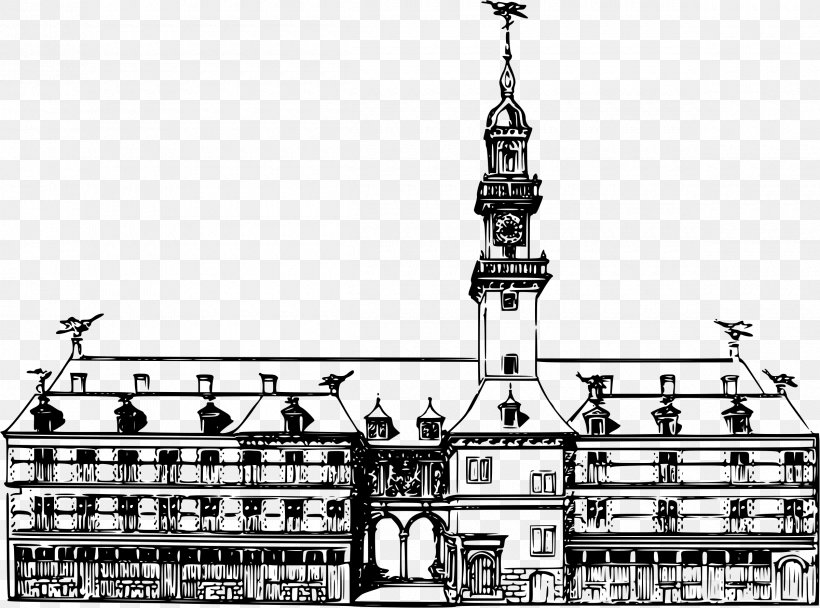 Clip Art, PNG, 2400x1782px, Black And White, Building, Cartoon, Facade, History Download Free
