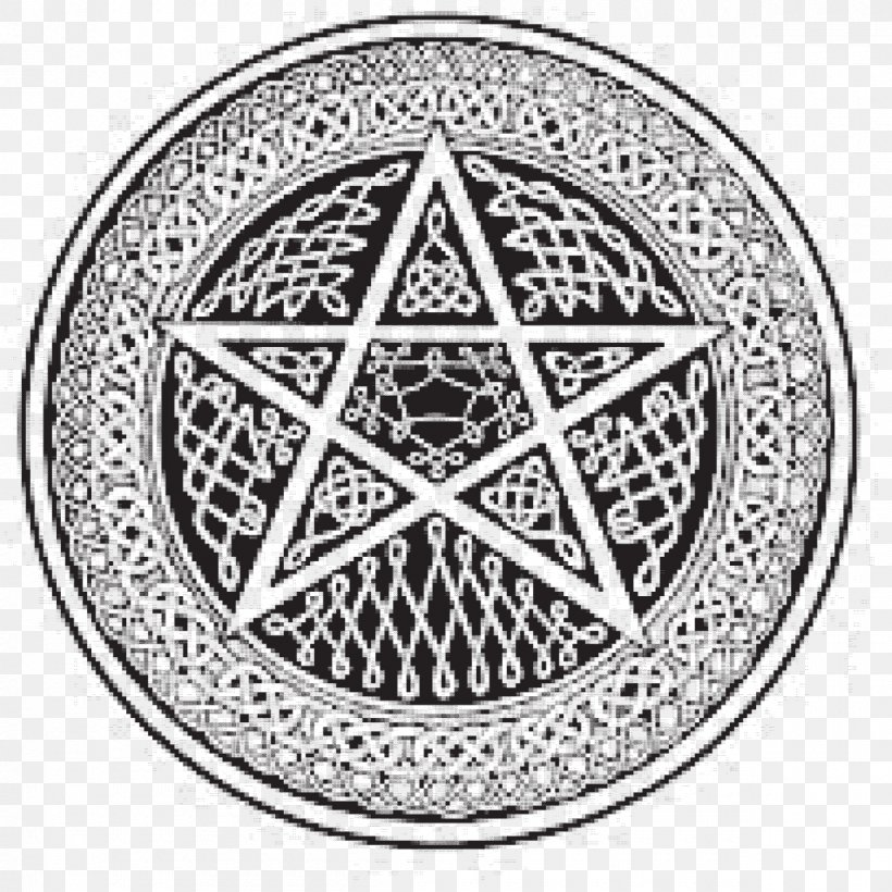 Pentacle Celts Celtic Knot Celtic Polytheism Pentagram, PNG, 1200x1200px, Pentacle, Black And White, Body Jewelry, Celtic Art, Celtic Knot Download Free