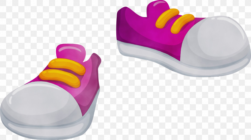 Shoe Plastic Walking Purple Cross-training, PNG, 3000x1672px, Watercolor, Crosstraining, Paint, Plastic, Purple Download Free