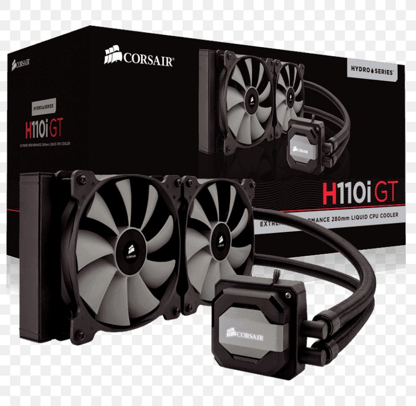 Computer System Cooling Parts Water Cooling Central Processing Unit Corsair Components Heat Sink, PNG, 800x800px, Computer System Cooling Parts, Central Processing Unit, Computer Cooling, Computer Fan, Cooler Master Download Free