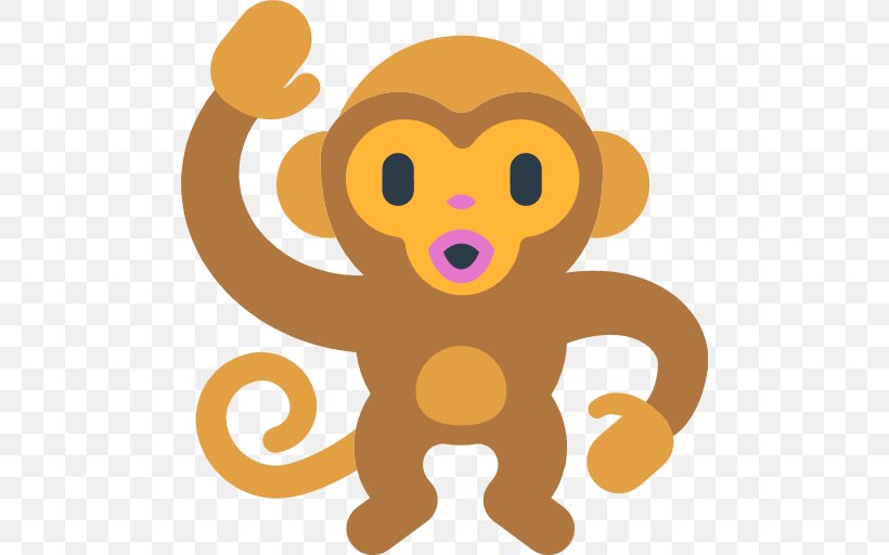Emoji Monkey Text Messaging Emoticon SMS, PNG, 512x512px, Emoji, Animal, Big Cats, Carnivoran, Cartoon Download Free