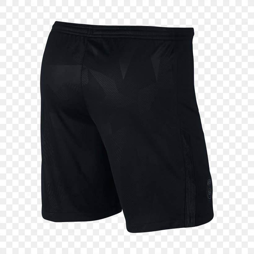 Paris Saint-Germain F.C. Shorts Swoosh Trunks Sport, PNG, 3144x3144px, 2017, Paris Saintgermain Fc, Active Shorts, Bermuda Shorts, Black Download Free