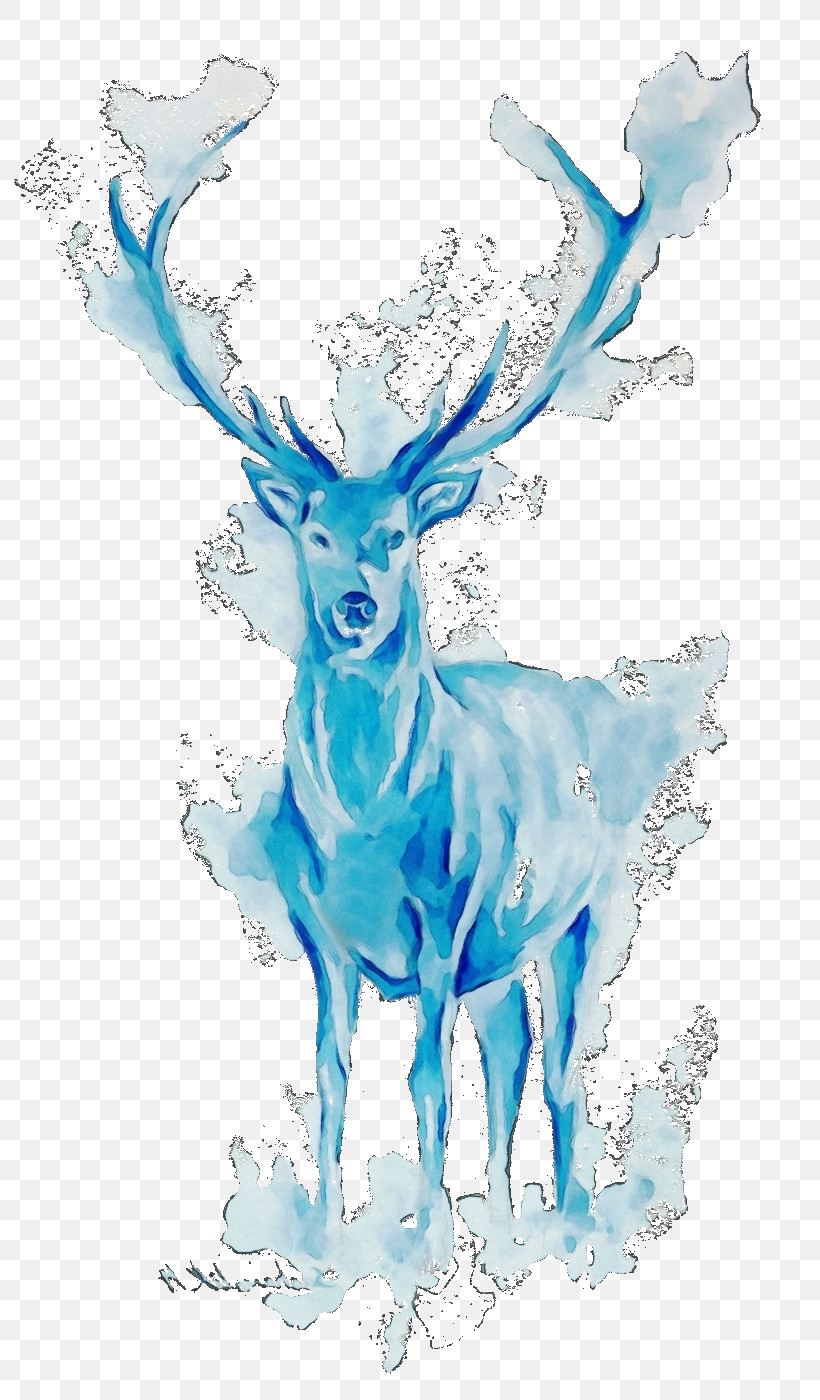Reindeer, PNG, 819x1400px, Watercolor, Antelope, Deer, Paint, Reindeer Download Free