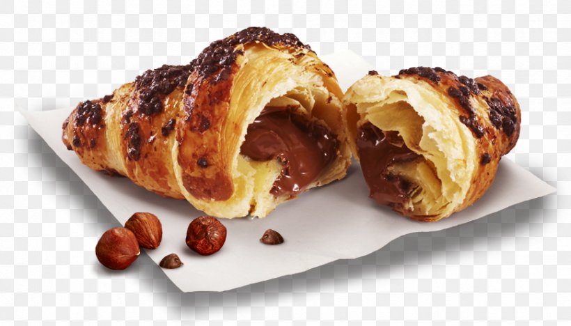Croissant Pain Au Chocolat Danish Pastry Viennoiserie Milk, PNG, 869x496px, Croissant, American Food, Baked Goods, Bread, Cadbury Creme Egg Download Free