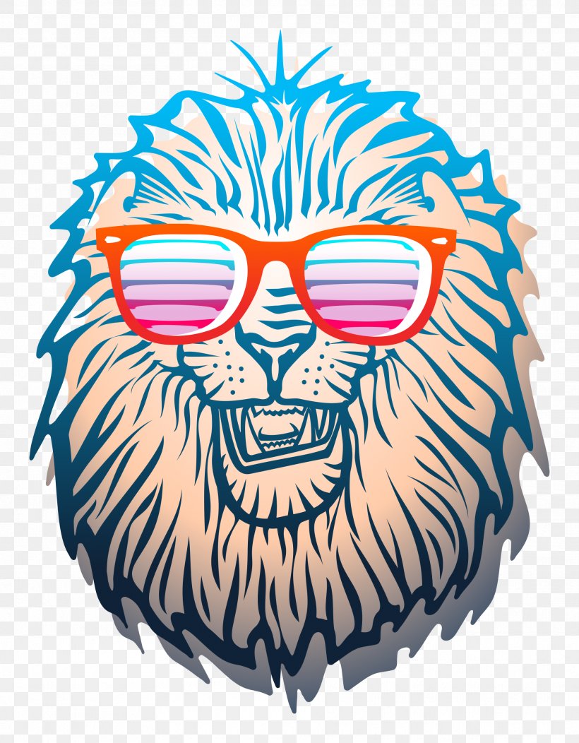 Lion Sticker Clip Art, PNG, 1869x2400px, Lion, Art, Decal, Eyewear, Facial Hair Download Free