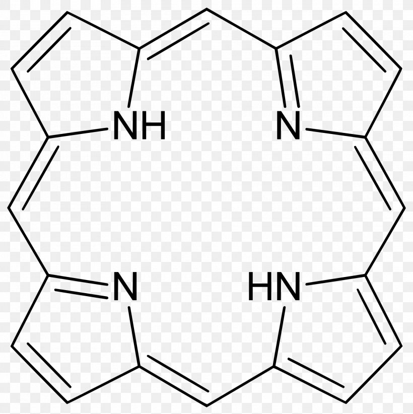 Tetraphenylporphyrin Porphine Cyclic Compound Self-assembly, PNG, 1920x1925px, Porphyrin, Alpha And Beta Carbon, Area, Atom, Black Download Free