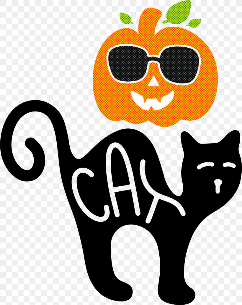 Happy Halloween, PNG, 2363x2972px, Happy Halloween, Black Cat, Cat, Catlike, Domestic Shorthaired Cat Download Free