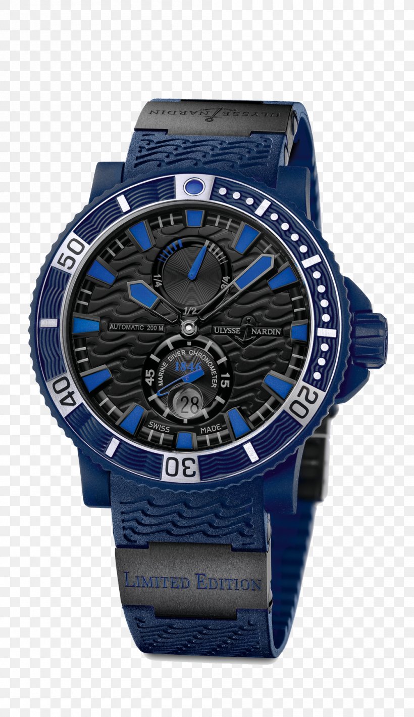 Ulysse Nardin Chronometer Watch Marine Chronometer Chronograph, PNG, 1000x1729px, Ulysse Nardin, Annual Calendar, Blue, Brand, Breitling Sa Download Free