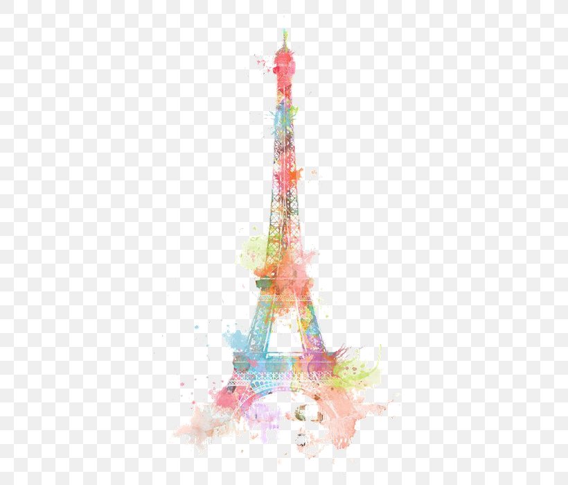 Eiffel Tower Watercolor Painting Drawing, PNG, 422x699px, Eiffel Tower, Art, Christmas Decoration, Christmas Ornament, Christmas Tree Download Free