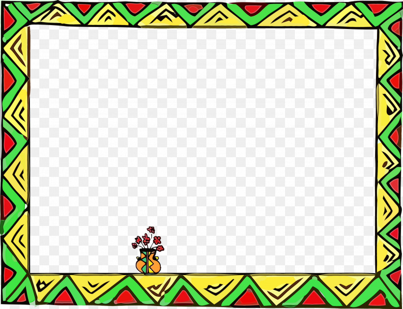 Picture Frame, PNG, 3000x2303px, Kwanzaa, Green, Happy Kwanzaa, Interior Design, Paint Download Free