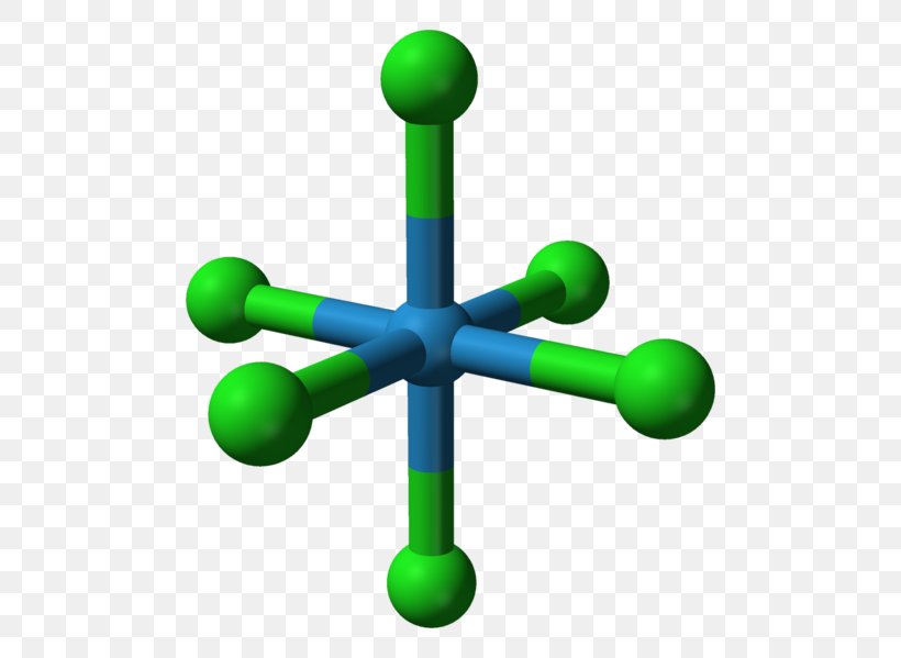 Tungsten Hexafluoride Tungsten Hexachloride Ballandstick Model Gas