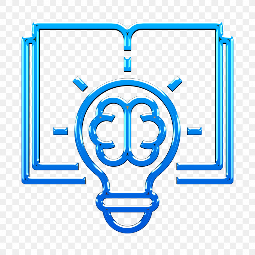 Book And Learning Icon Creative Icon Brain Icon, PNG, 1156x1156px, Book And Learning Icon, Brain Icon, Creative Icon, Electric Blue, Line Download Free