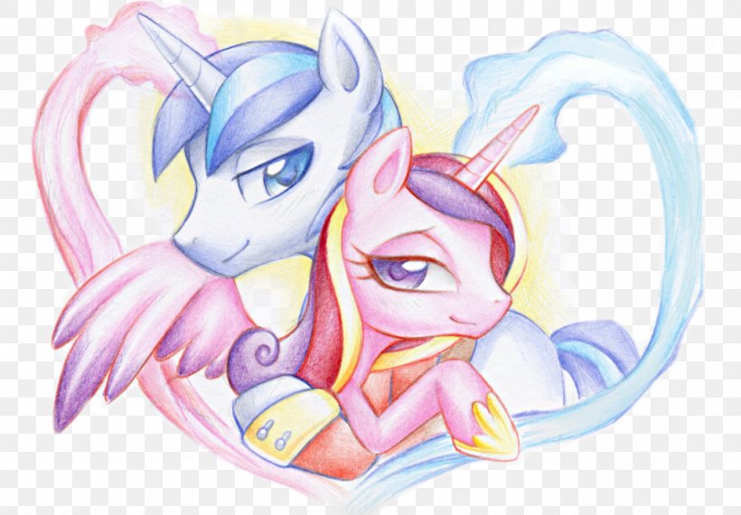 Pony Princess Cadance Fan Art Fan Labor, PNG, 1024x712px, Watercolor, Cartoon, Flower, Frame, Heart Download Free