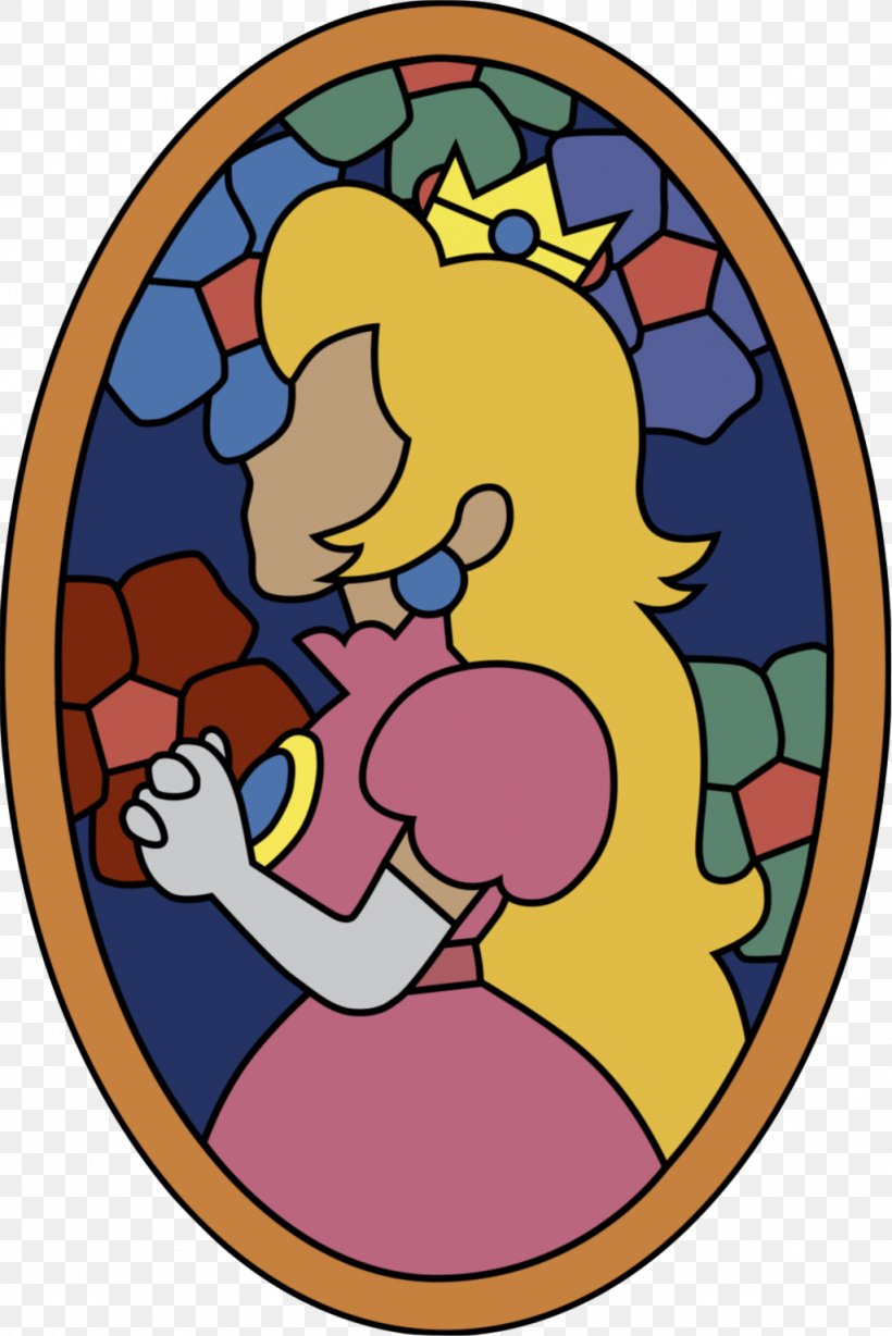 Super Princess Peach Super Mario 64 Window Stained Glass, PNG ...