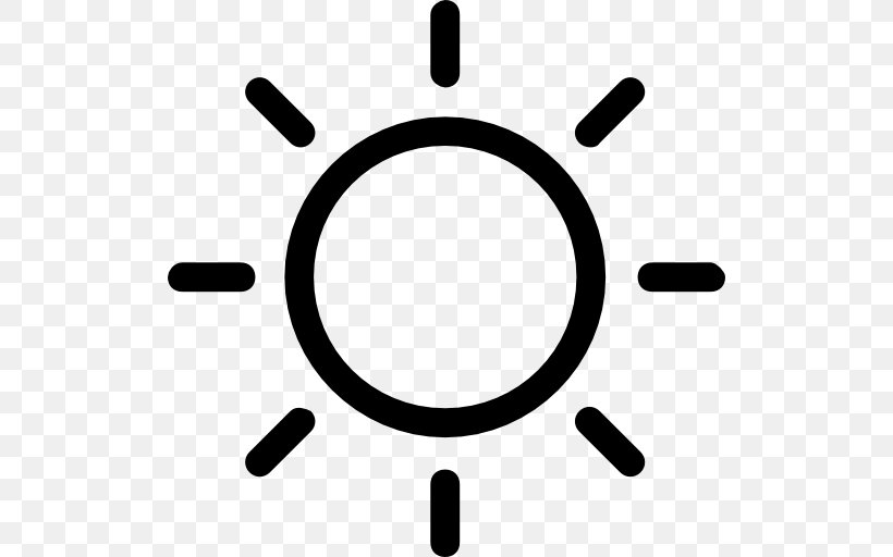 Symbol, PNG, 512x512px, Symbol, Black And White, Rim, Sign, Sunlight Download Free