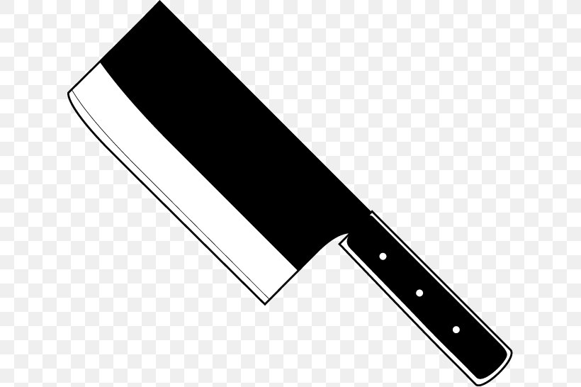 Chef's Knife Kitchen Knives Butter Knife Clip Art, PNG, 629x546px, Knife, Black, Black And White, Blade, Butcher Knife Download Free