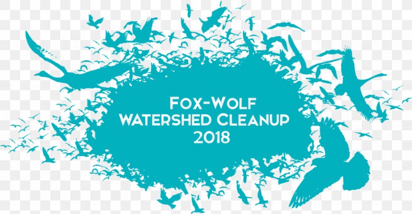 Fox-Wolf Watershed Cleanup 2018 Fox-Wolf Watershed Alliance Gray Wolf WINEWALK, PNG, 1024x534px, Gray Wolf, Aqua, Blue, Brand, Earth Day Download Free