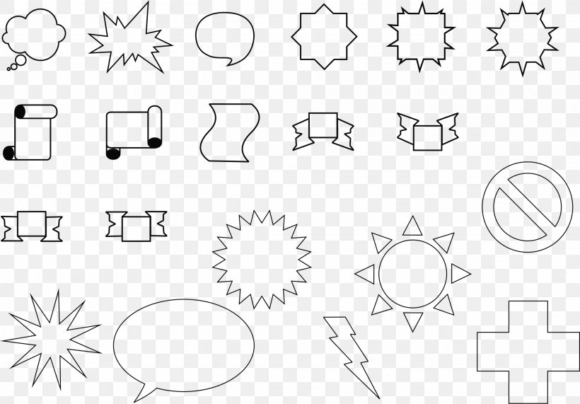 Geometric Shape Geometry Clip Art, PNG, 2233x1556px, Shape, Area, Black And White, Computer, Diagram Download Free