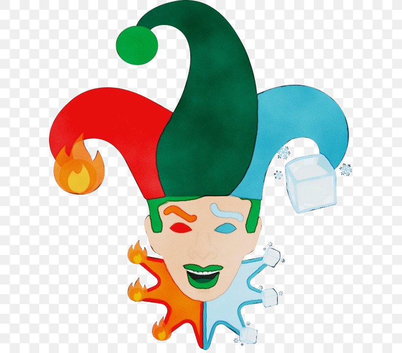 Jester, PNG, 720x720px, Watercolor, Jester, Paint, Wet Ink Download Free