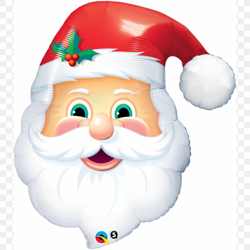 Santa Claus Rudolph Christmas Balloon Party, PNG, 1000x1000px, Santa Claus, Balloon, Christmas, Christmas Decoration, Christmas Elf Download Free