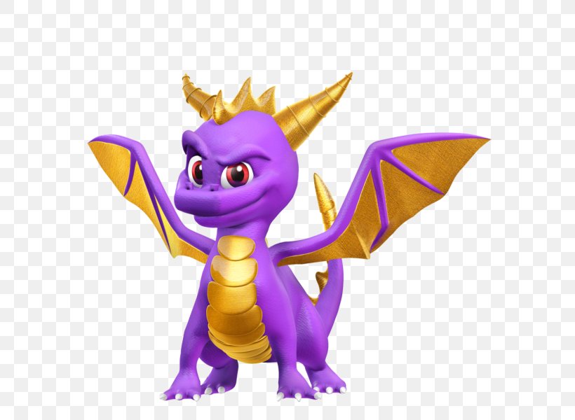Spyro The Dragon Spyro: Year Of The Dragon Spyro 2: Ripto's Rage! PlayStation Spyro Reignited Trilogy, PNG, 600x600px, Spyro The Dragon, Animal Figure, Cartoon, Dragon, Fictional Character Download Free