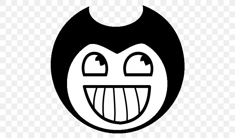 Bendy And The Ink Machine Smiley Mouth 0, PNG, 714x480px, 2017, Bendy And The Ink Machine, Art, Black And White, Digital Art Download Free