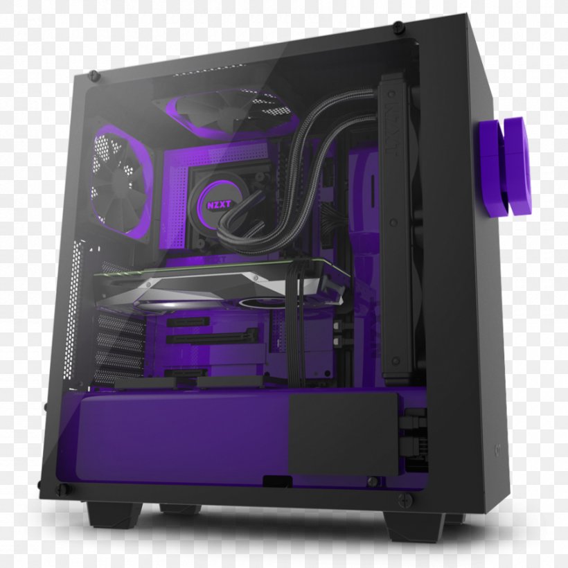 Computer Cases & Housings NZXT Elite Case NZXT S340 Mid Tower Case ATX, PNG, 900x900px, Computer Cases Housings, Atx, Computer, Computer Case, Computer Component Download Free