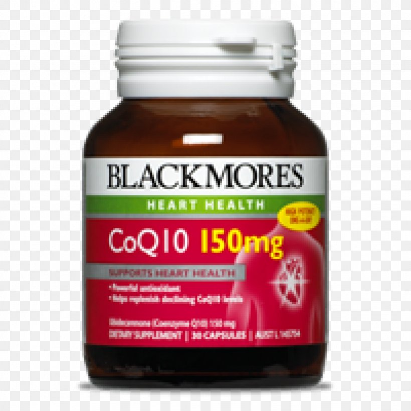 Dietary Supplement Nutrient Coenzyme Q10 Blackmores Health, PNG, 1024x1024px, Dietary Supplement, Blackmores, Cardiovascular Disease, Cholesterol, Coenzyme Download Free