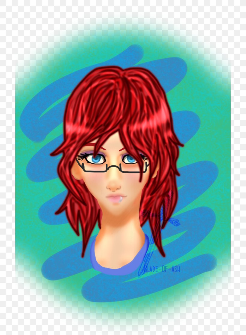 Red Hair Hair Coloring Eyebrow Black Hair, PNG, 718x1114px, Watercolor, Cartoon, Flower, Frame, Heart Download Free