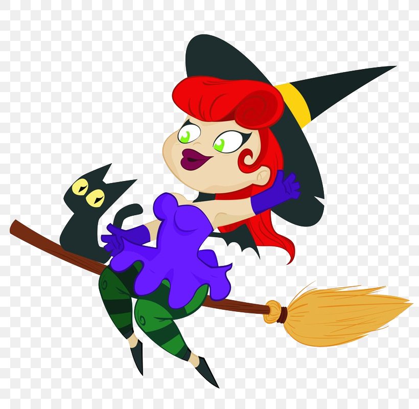 Image Witch Cat Design, PNG, 800x800px, Witch, Animated Cartoon, Animation, Broom, Caricature Download Free