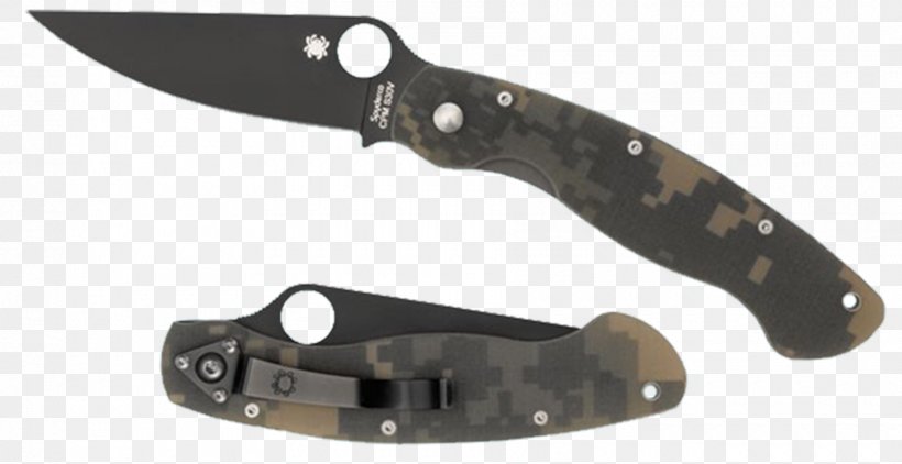 Pocketknife Spyderco Military Model Camo G-10 Plainedge Knife Spyderco Native 5 Lightweight, PNG, 1800x927px, Knife, Blade, Cold Weapon, Cpm S30v Steel, Cutlery Download Free