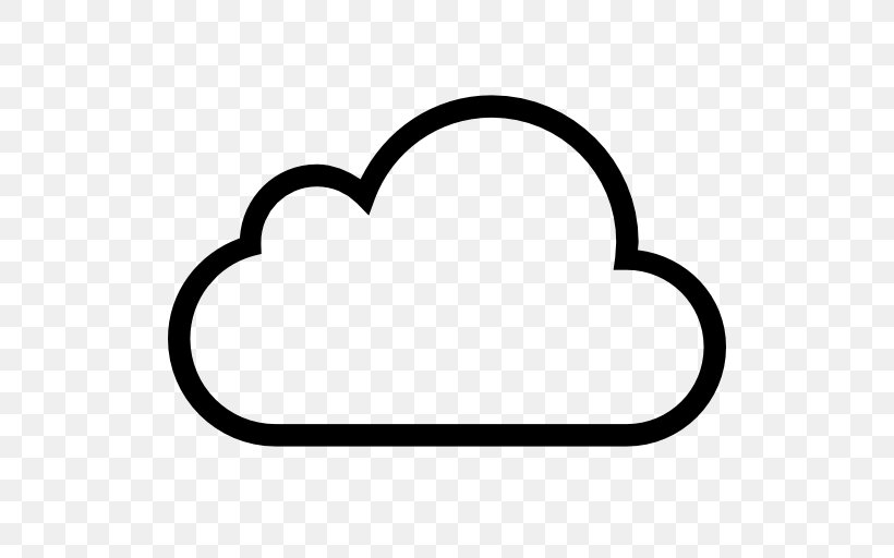 Cloud Computing Icon Design Clip Art, PNG, 512x512px, Cloud Computing, Area, Black And White, Body Jewelry, Heart Download Free