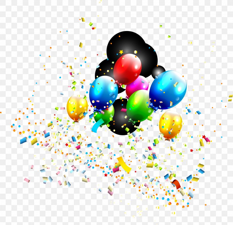 Dream Colorful Balloon, PNG, 2134x2056px, Balloon, Designer, Illustration, Ribbon Download Free