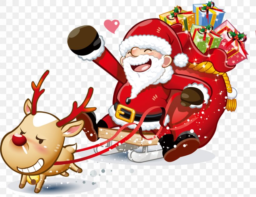 Santa Claus Christmas Clip Art, PNG, 836x642px, Santa Claus, Art, Cartoon, Christmas, Christmas Decoration Download Free