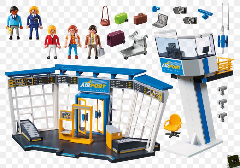 Airplane Airport Playmobil Toy Control Tower, PNG, 1920x1344px, Airplane, Airgamboys, Airport, Airport Checkin, Baggage Download Free