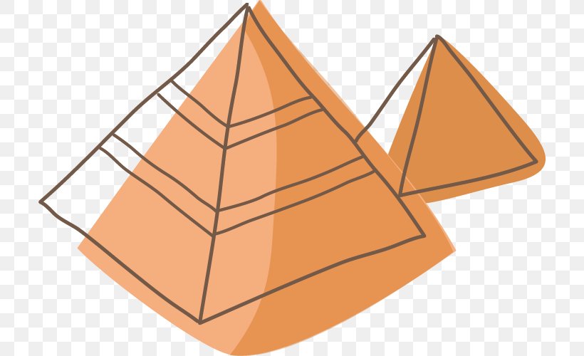 Drawing Cartoon Pyramid, PNG, 712x500px, Drawing, Animation, Cartoon, Orange, Pyramid Download Free