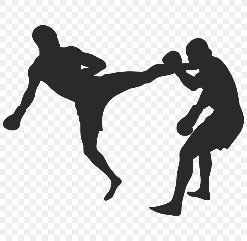 Kickboxing Muay Thai, PNG, 800x800px, Kickboxing, Aerobic Kickboxing, Arm, Black, Black And White Download Free