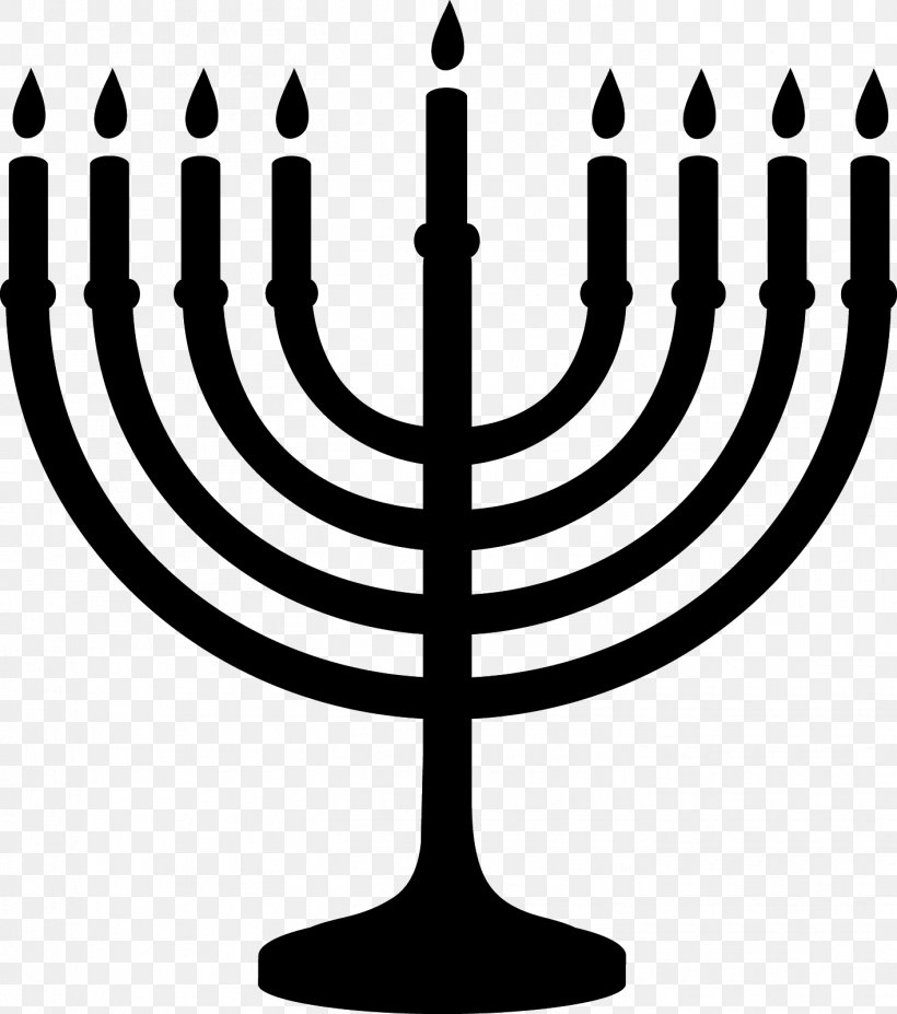 Menorah Judaism Jewish Symbolism Hanukkah Clip Art, PNG, 1415x1600px, Menorah, Black And White, Candle Holder, Chabad House, Hanukkah Download Free