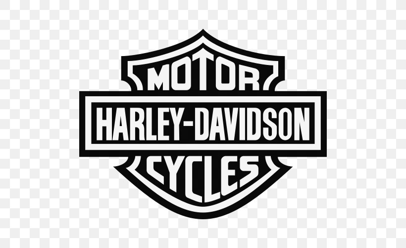 Harley-Davidson Logo Decal Sticker Clip Art, PNG, 500x500px, Harleydavidson, Area, Black And White, Brand, Decal Download Free