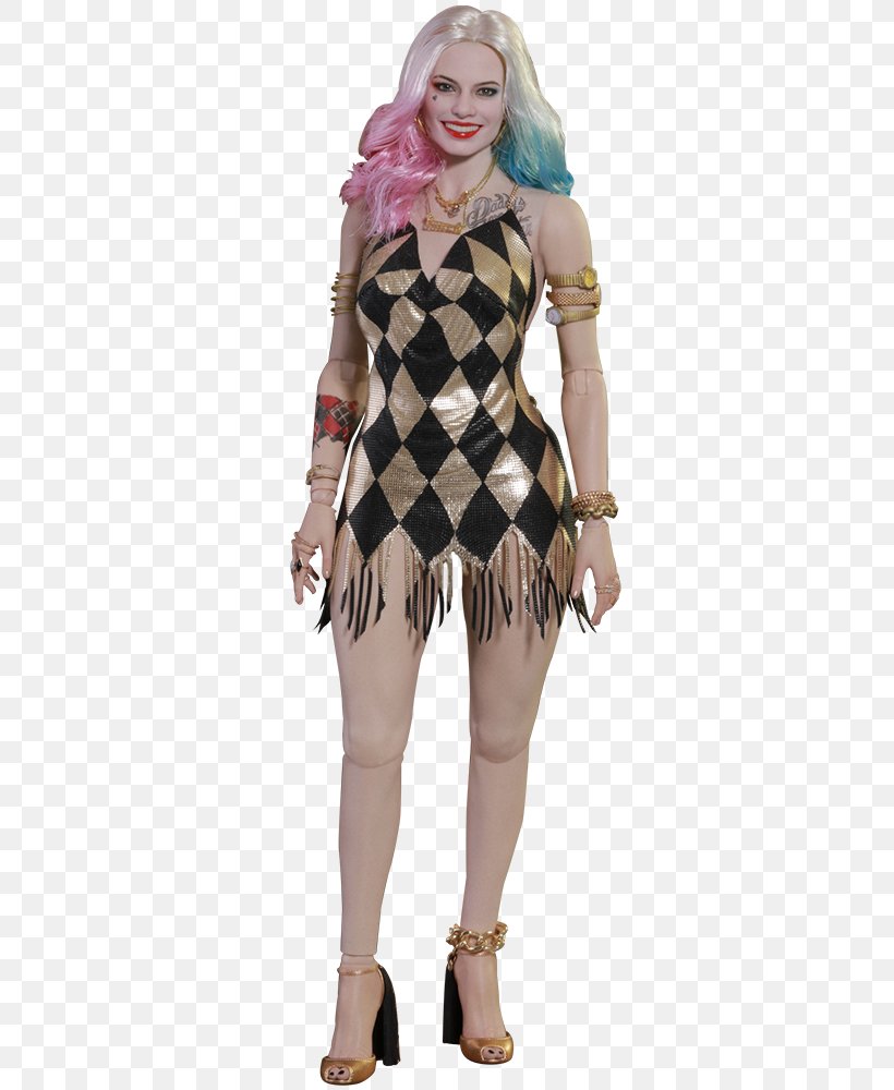 Harley Quinn Suicide Squad Joker Clothing Dress, PNG, 480x1000px, 16 Scale Modeling, Harley Quinn, Action Toy Figures, Clothing, Costume Download Free