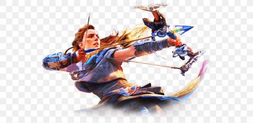 Horizon Zero Dawn PlayStation 4 Aloy Video Game The Witcher 3: Wild Hunt, PNG, 1410x690px, Horizon Zero Dawn, Action Figure, Action Roleplaying Game, Aloy, Death Stranding Download Free
