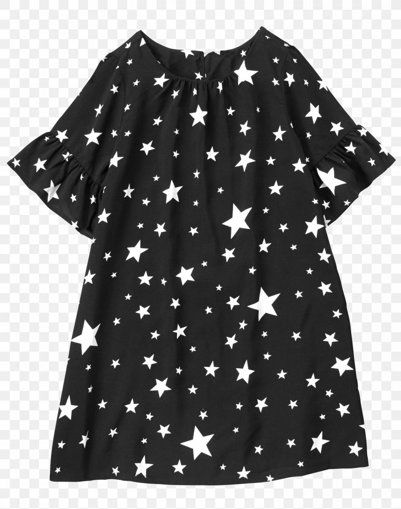 Polka Dot Shoulder Sleeve Blouse Dress, PNG, 1400x1780px, Polka Dot, Black, Black M, Blouse, Clothing Download Free