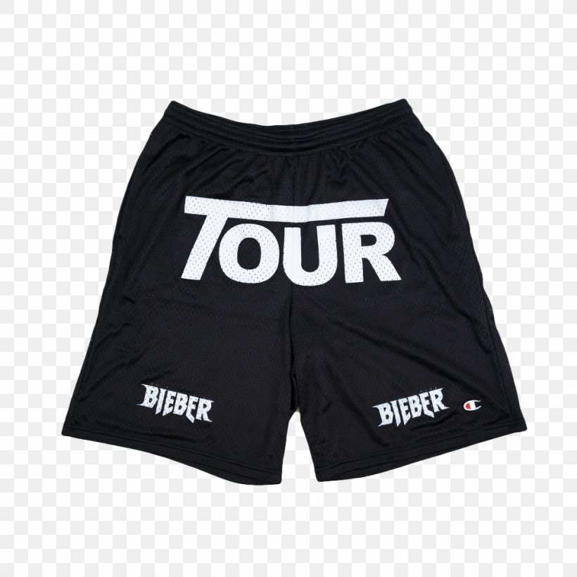 Purpose World Tour Hoodie T-shirt Shorts, PNG, 1000x1000px, Purpose World Tour, Active Shorts, Black, Brand, Clothing Download Free