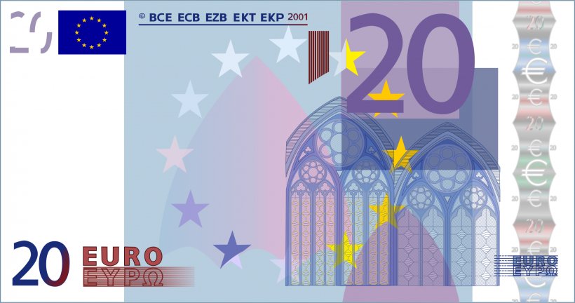 20 Euro Note Banknote 500 Euro Note 200 Euro Note, PNG, 2400x1266px, 1 Euro Coin, 5 Euro Note, 10 Euro Note, 20 Euro Note, 50 Euro Note Download Free